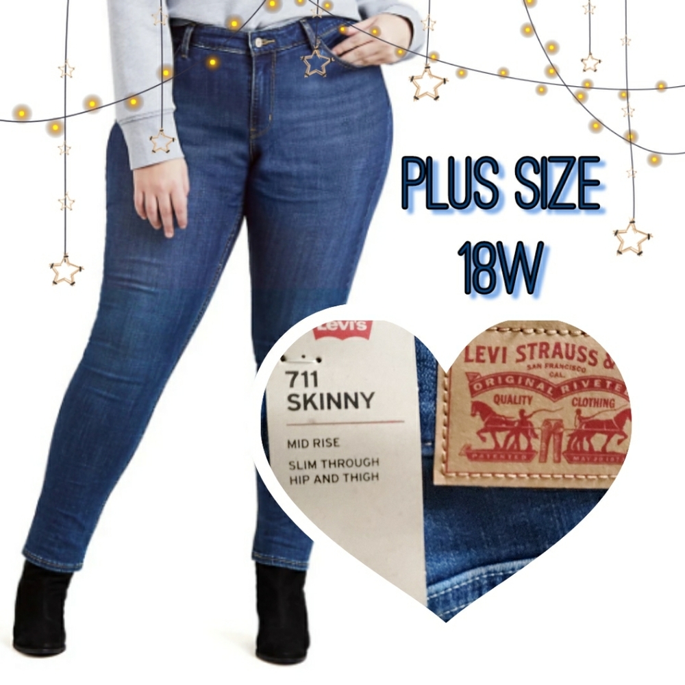 NWT Plus Size Levi's Trendy Skinny 711 Jeans NWT